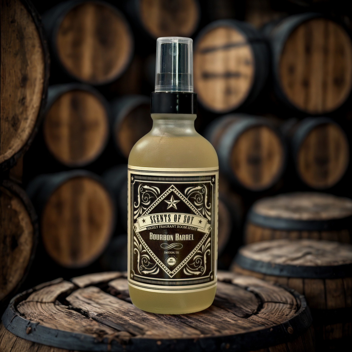 Bourbon Barrel Rustic Room Spray – Scents of Soy Candle Co.