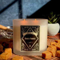 Rodeo Nights Frosted Oval Glass Soy Candle Rodeo Nights Frosted Oval Glass Soy Candle