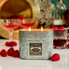 Holiday Sangria Galvanized Oval Tin Soy Candle Holiday Sangria Galvanized Oval Tin Soy Candle