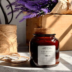 Lavender Essential Oil Soy Candle Lavender Essential Oil Soy Candle