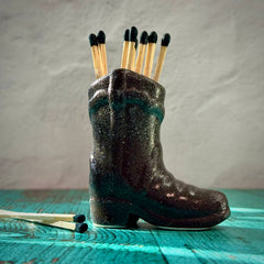 Cowboy Boot Match Holder/Striker Cowboy Boot Match Holder/Striker