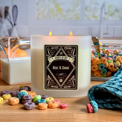 Rise & Shine Frosted Oval Glass Soy Candle Rise & Shine Frosted Oval Glass Soy Candle