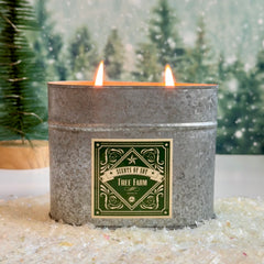Tree Farm Galvanized Oval Tin Soy Candle Tree Farm Galvanized Oval Tin Soy Candle