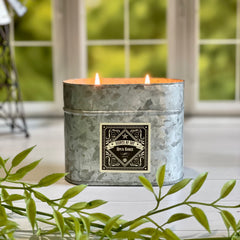 Open Range Galvanized Oval Tin Soy Candle Open Range Galvanized Oval Tin Soy Candle