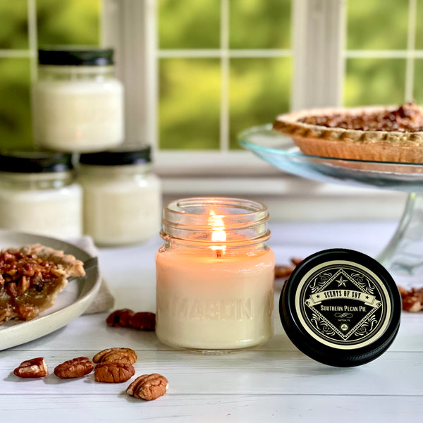 Southern Pecan Pie Canning Jar Soy Candle