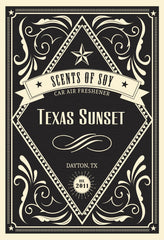 Texas Sunset Rustic 2 Pack Car Air Freshener Texas Sunset Rustic 2 Pack Car Air Freshener