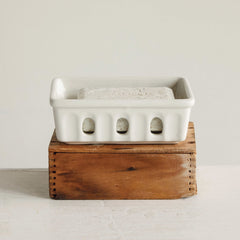 Stoneware Berry Basket/Soap Dish