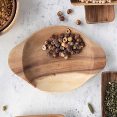 Acacia Wood Bowl With Handles