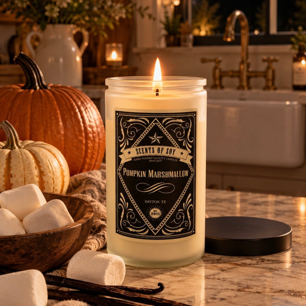 Pumpkin Marshmallow Rustic Soy Candle