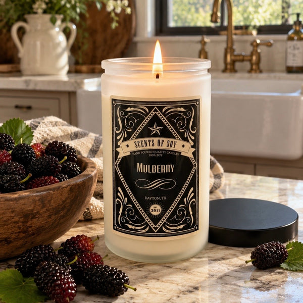 Mulberry Rustic Soy Candle