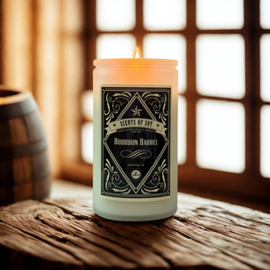 Bourbon Barrel Whiskey Rustic Soy Candle