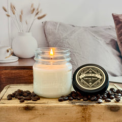 Campfire Coffee Canning Jar Soy Candle