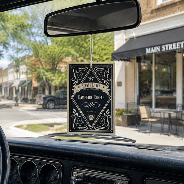 Campfire Coffee Rustic 2 Pack Car Air Freshener