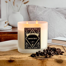 Campfire Coffee Frosted Oval Glass Soy Candle