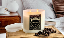 Campfire Coffee Frosted Oval Glass Soy Candle