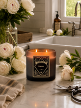Cowgirl Black Oval Glass Soy Candle