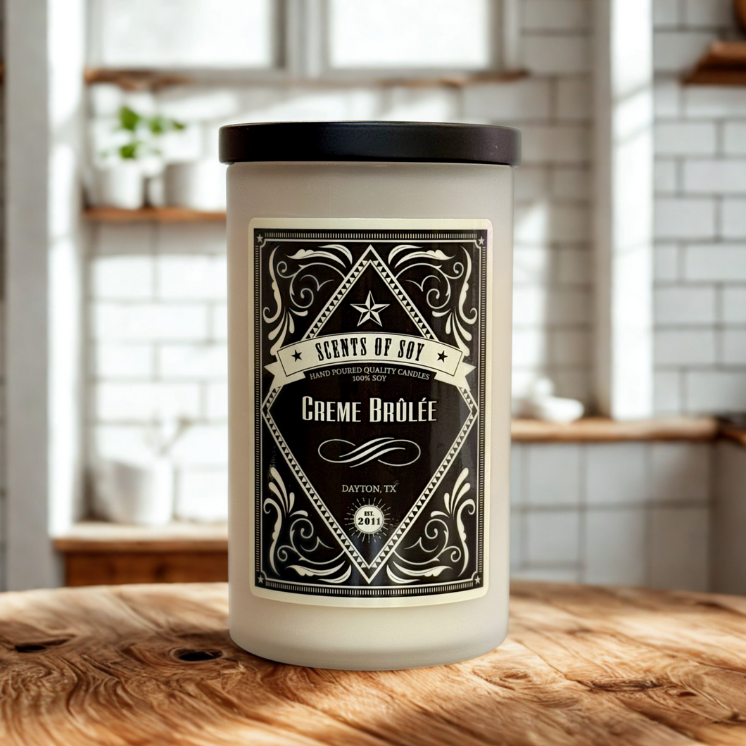 Creme Brûlée Rustic Soy Candle