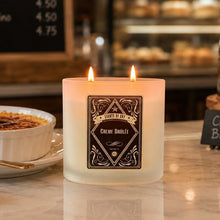 Creme Brûlée Frosted Oval Glass Soy Candle