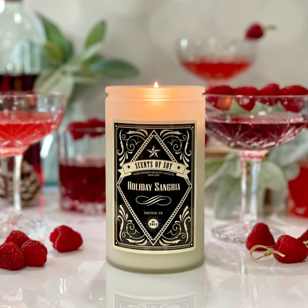 Holiday Sangria Rustic Soy Candle