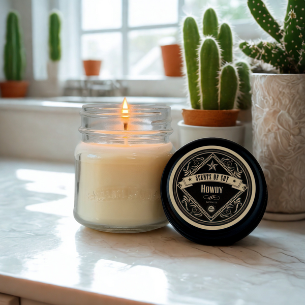 Howdy Canning Jar Soy Candle