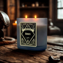 Howdy Black Oval Glass Soy Candle