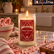 Crushed Candy Cane Rustic Soy Candle