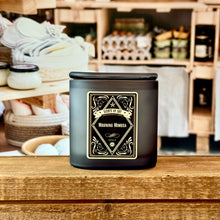 Morning Mimosa Black Oval Glass Soy Candle