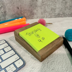 Walnut Sticky Note Holder