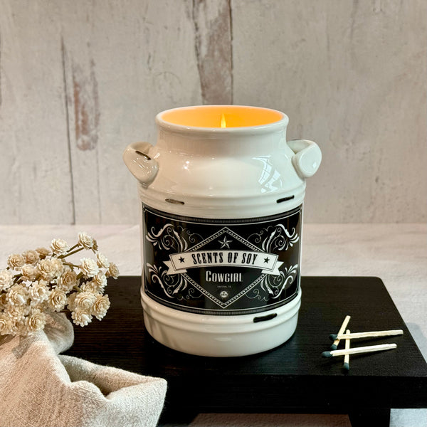 Cowgirl Milk Jug Soy Candle