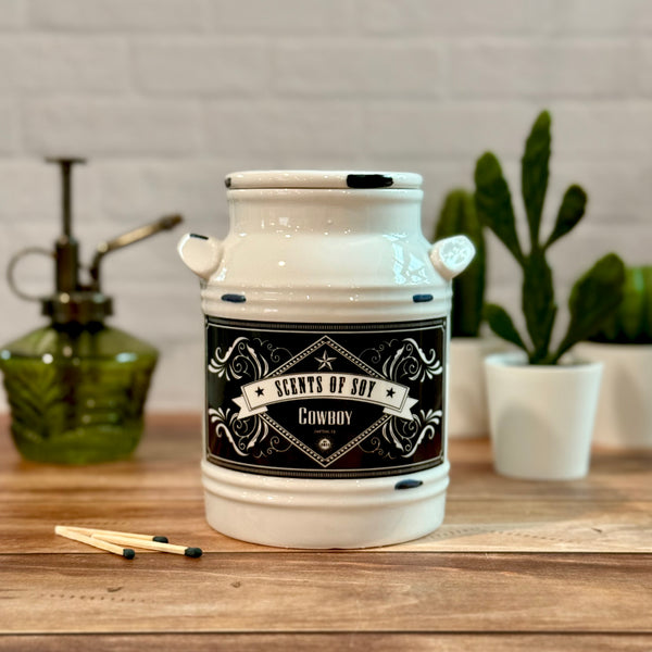 True Cowboy Milk Jug Soy Candle