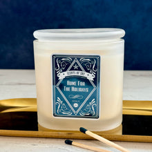 Home For The Holidays  Frosted Oval Glass Soy Candle