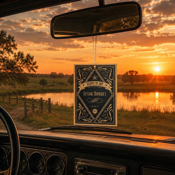 Texas Sunset Rustic 2 Pack Car Air Freshener