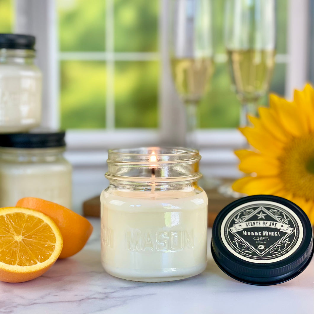 Morning Mimosa Canning Jar Soy Candle