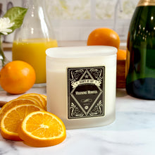 Morning Mimosa Frosted Oval Glass Soy Candle