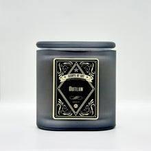 Outlaw Black Oval Glass Soy Candle