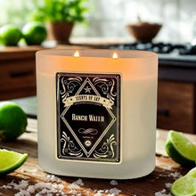 Ranch Water Frosted Oval Glass Soy Candle