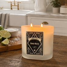 Ranch Water Frosted Oval Glass Soy Candle