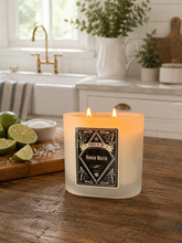 Ranch Water Frosted Oval Glass Soy Candle