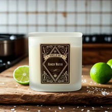 Ranch Water Frosted Oval Glass Soy Candle