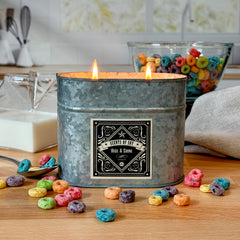 Rise & Shine Galvanized Oval Tin Soy Candle
