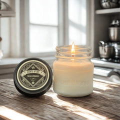Silver Buckle Canning Jar Soy Candle