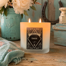 Cowgirl Frosted Oval Glass Soy Candle