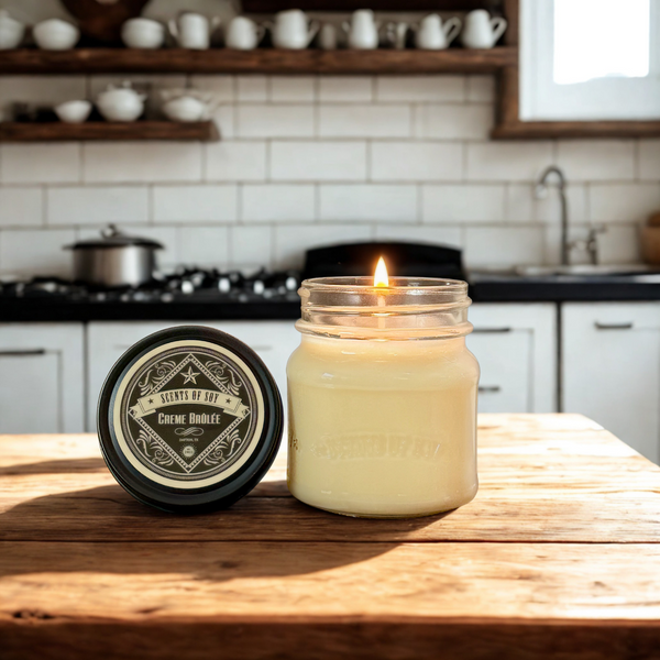 Creme Brûlée Canning Jar Soy Candle