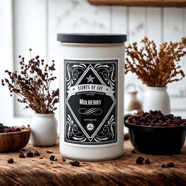 Mulberry Rustic Soy Candle