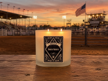 Rodeo Nights Frosted Oval Glass Soy Candle