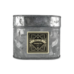 Cinnamon Roll Galvanized Oval Tin Soy Candle