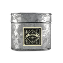 Creme Brûlée Galvanized Oval Tin Soy Candle