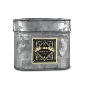 Southern Breeze Galvanized Oval Tin Soy Candle