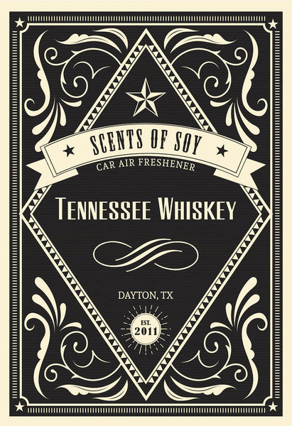 Tennessee Whiskey Rustic 2 Pack Car Air Freshener