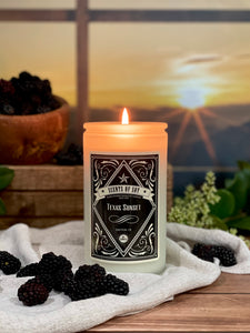 Texas Sunset Rustic Soy Candle